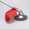 Carbon steel weed brush trimmer head on a studio background
