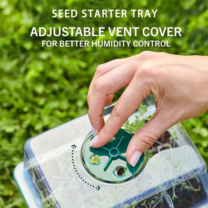 Household New Nursery Pot With Lamp - Plant Seed Starter Tray with Grow Light
