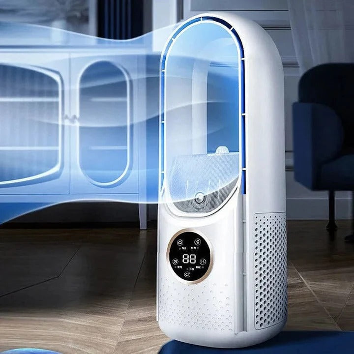 Bladeless Portable Air Conditioner – Silent 3-Speed Personal Cooling
