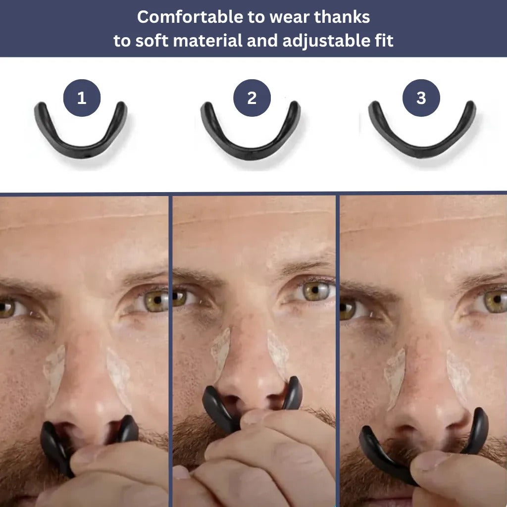 Reusable Nasal Dilator for Improved Airflow – Soft Adjustable Nasal Insert for Daily Use and Sports