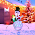 5 ft Inflatable Snowman with Rotating LED Lights