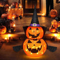 Collapsible Lighted Halloween Pumpkin Decorations, Indoor/Outdoor