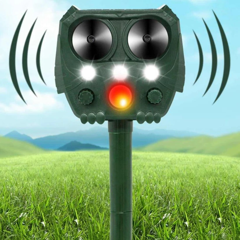 Ultrasonic Cat Repellent Ultrasound and Noise Sonar Repellent Deterrent for Cat, Fox, Rat, Squirrel and Dog