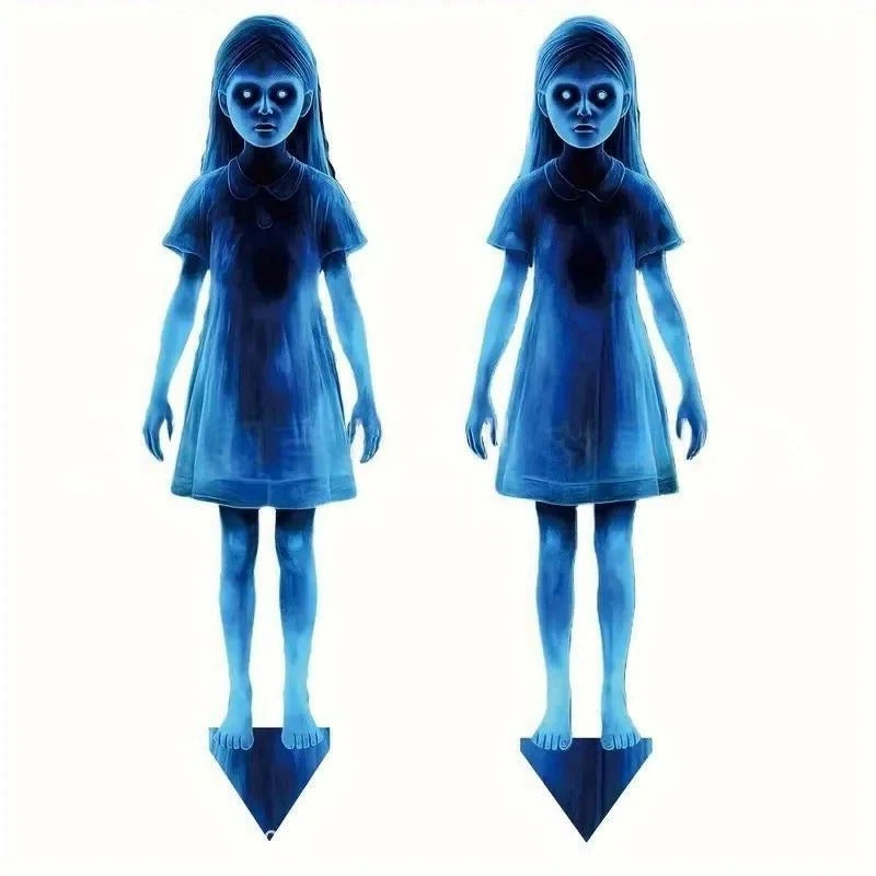 Lighted Ghosts Halloween Outdoor Decoration