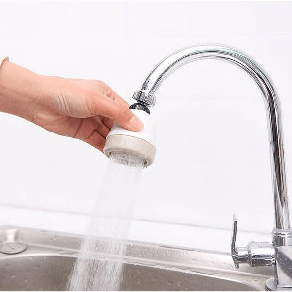 Rotating Faucet Attachment with 3 Spray Modes