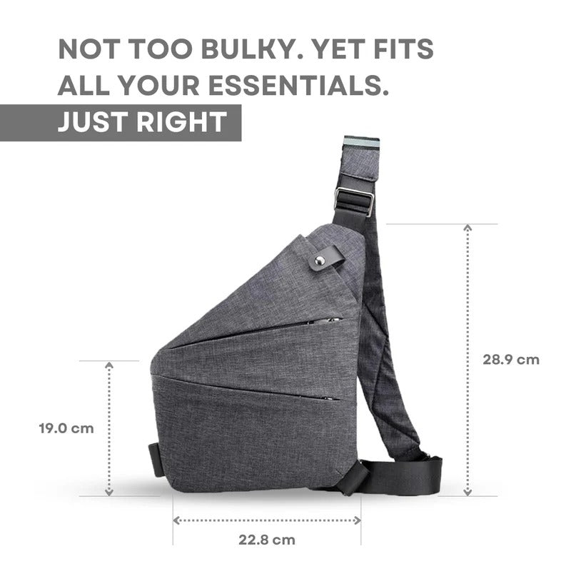 Unisex Anti-Theft Crossbody Bag