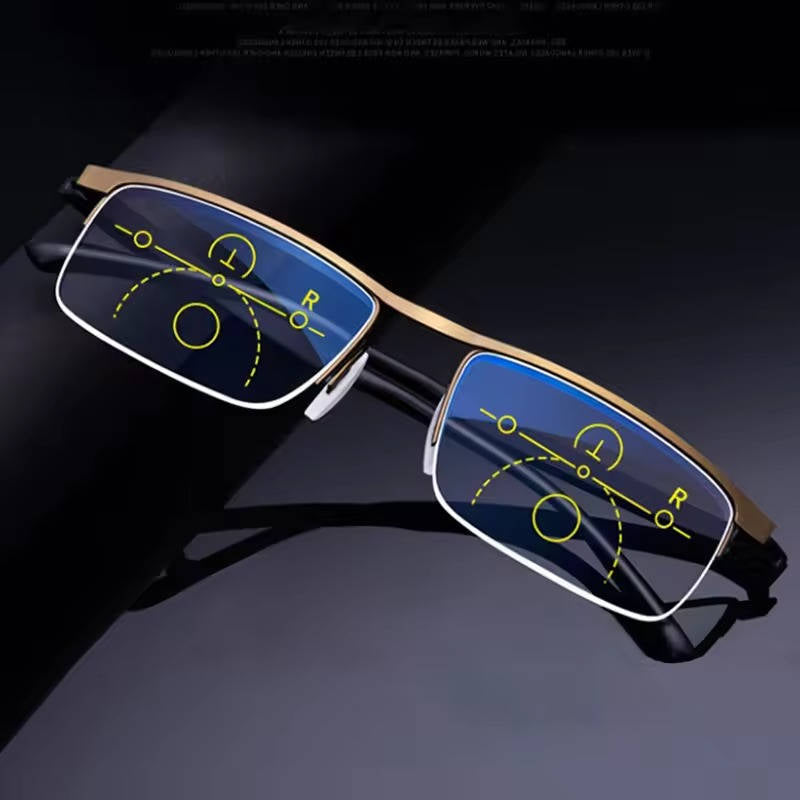 Smart German Progressive Glasses – Multifocal Intelligent Reading & Distance Eyewear