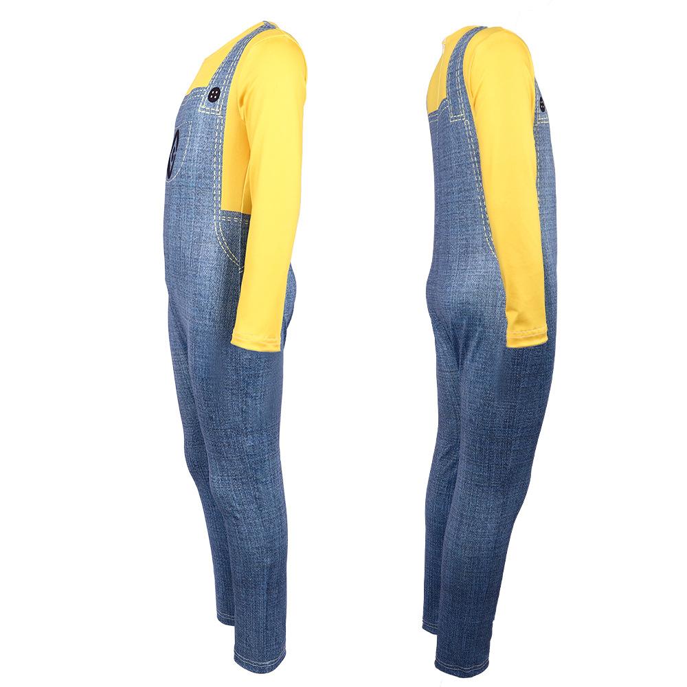 Children’s Yellow Jumpsuit Costume with Character Helmet
