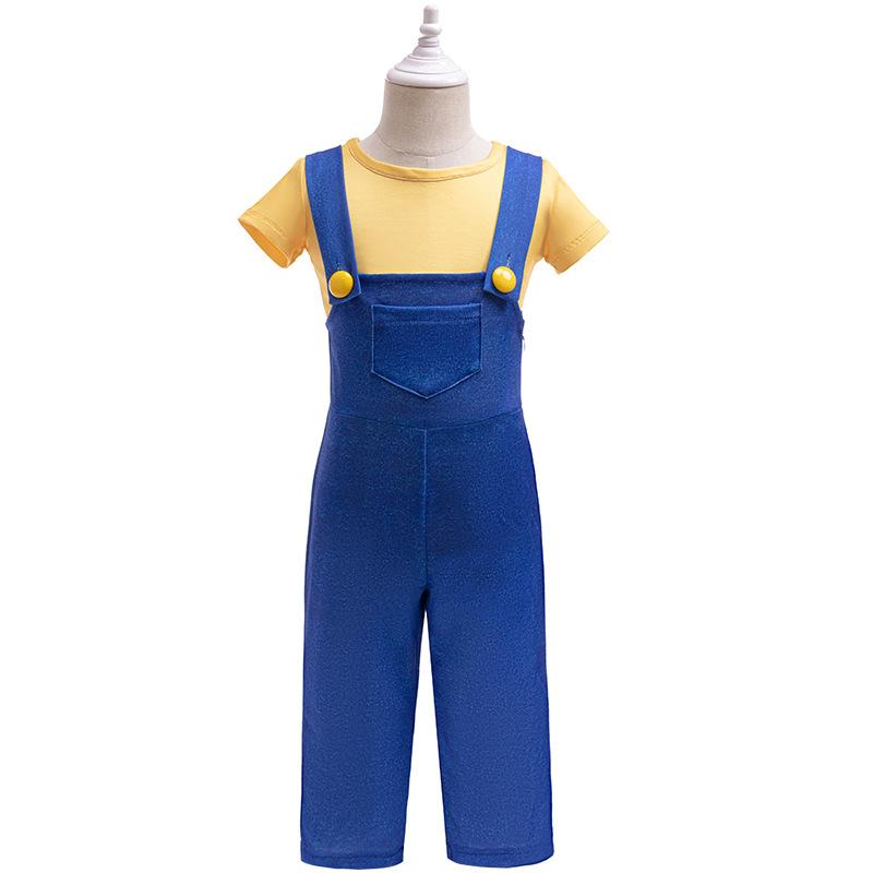 Children’s Yellow Shirt and Blue Overall Costume