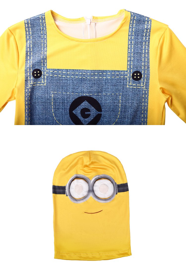 Children’s Yellow Jumpsuit Costume with Character Helmet