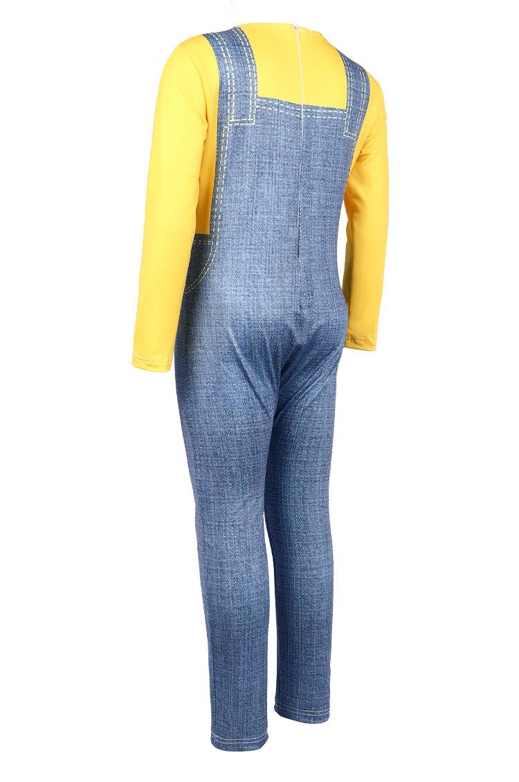 Children’s Yellow Jumpsuit Costume with Character Helmet