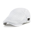 Men's Breathable Mesh Flat Cap - Adjustable Lightweight Casual Hat