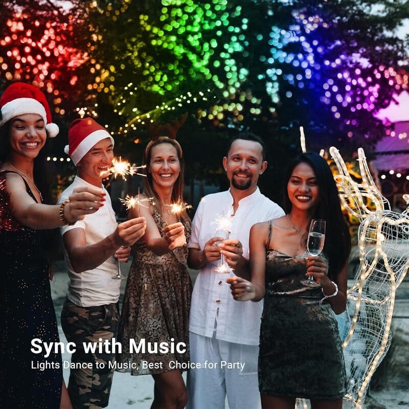 Smart RGB Color-Changing LED String Lights