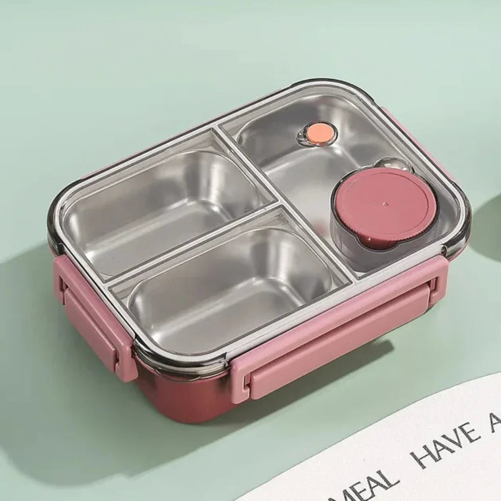 Bento Lunch Boxes – Stainless Steel Leakproof with Compartments