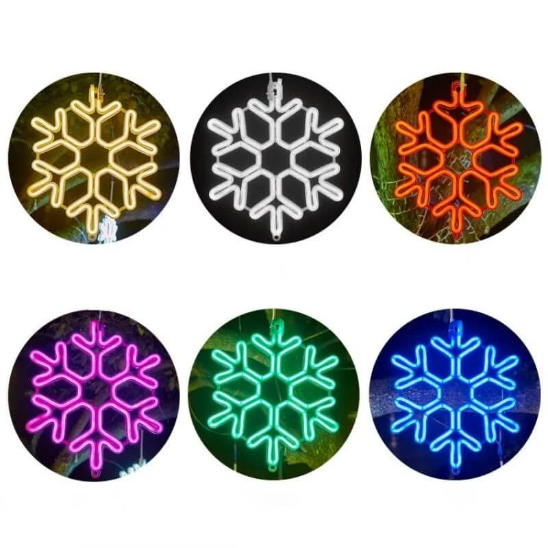 LED Snowflake Christmas Lights – IP65 Outdoor Garden Lighting