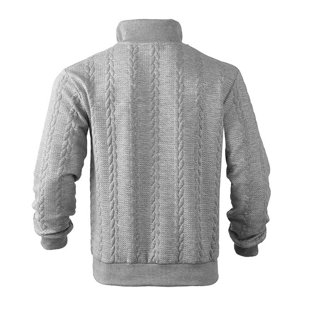 Men's Quarter-Zip Sweater – Cable Knit Pullover