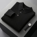 Men's Cashmere Polo Sweater – Knit, Button Collar