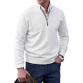 Men's Quarter-Zip Sweater – Knit Pullover, Regular Fit