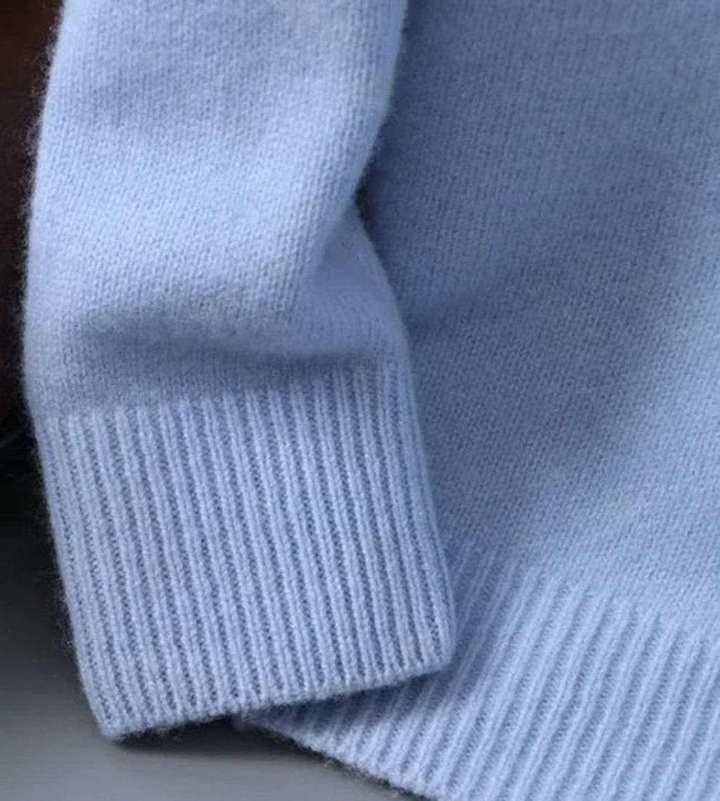 Men's Crewneck Sweater – Soft Mohair Knit Pullover