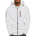 Men's Knit Zip-Up Hoodie with Hood and Chest Pocket