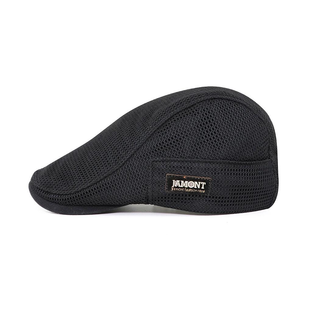 Men's Flat Cap with Mesh Ventilation - Cool, Breathable & Adjustable Fit