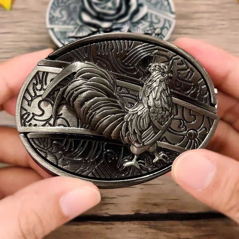 Metal Oval Cowboys Belt Buckle – Western Style Durable & Decorative