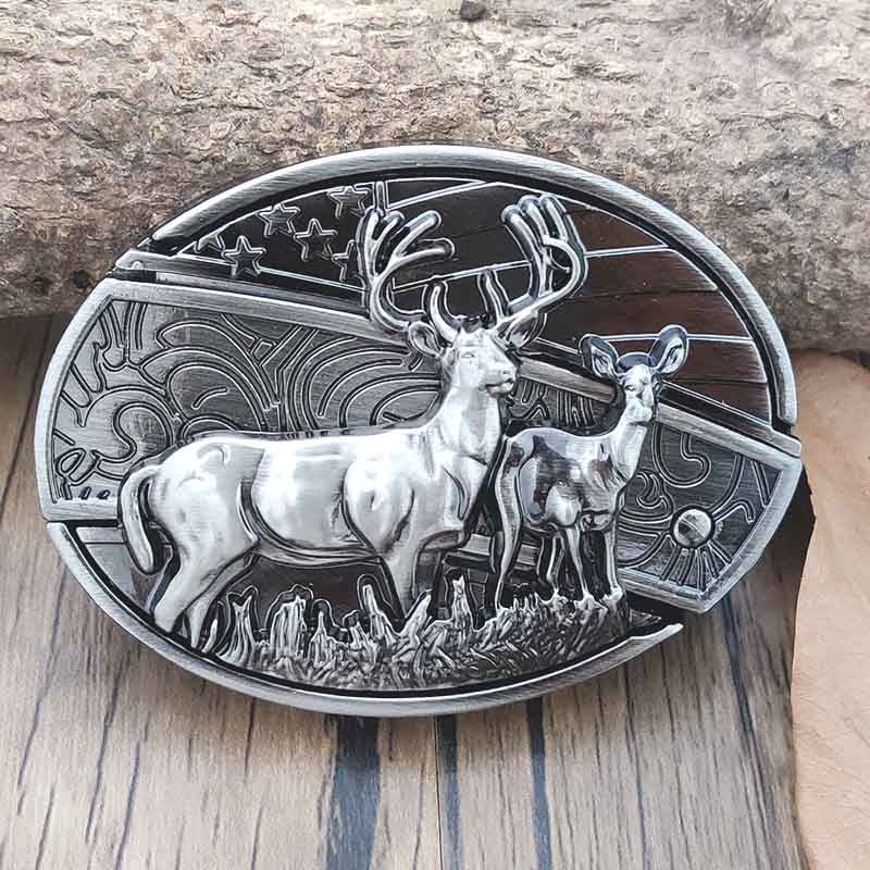 Metal Oval Cowboys Belt Buckle – Western Style Durable & Decorative
