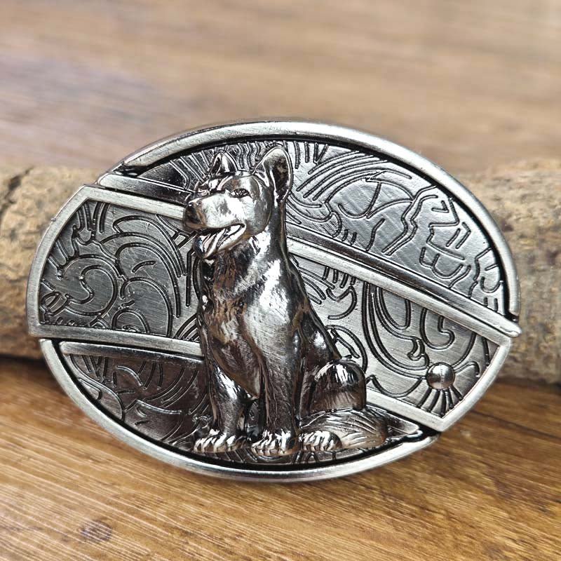 Metal Oval Cowboys Belt Buckle – Western Style Durable & Decorative