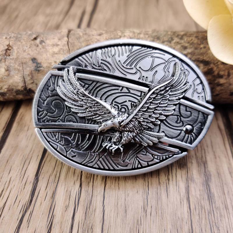 Metal Oval Cowboys Belt Buckle – Western Style Durable & Decorative