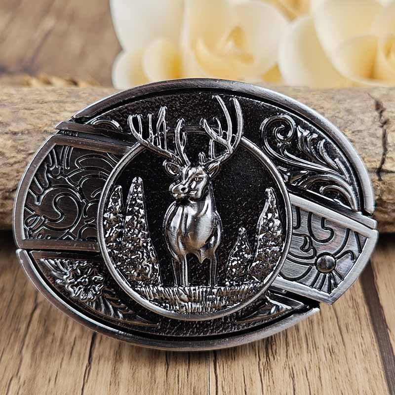 Metal Oval Cowboys Belt Buckle – Western Style Durable & Decorative