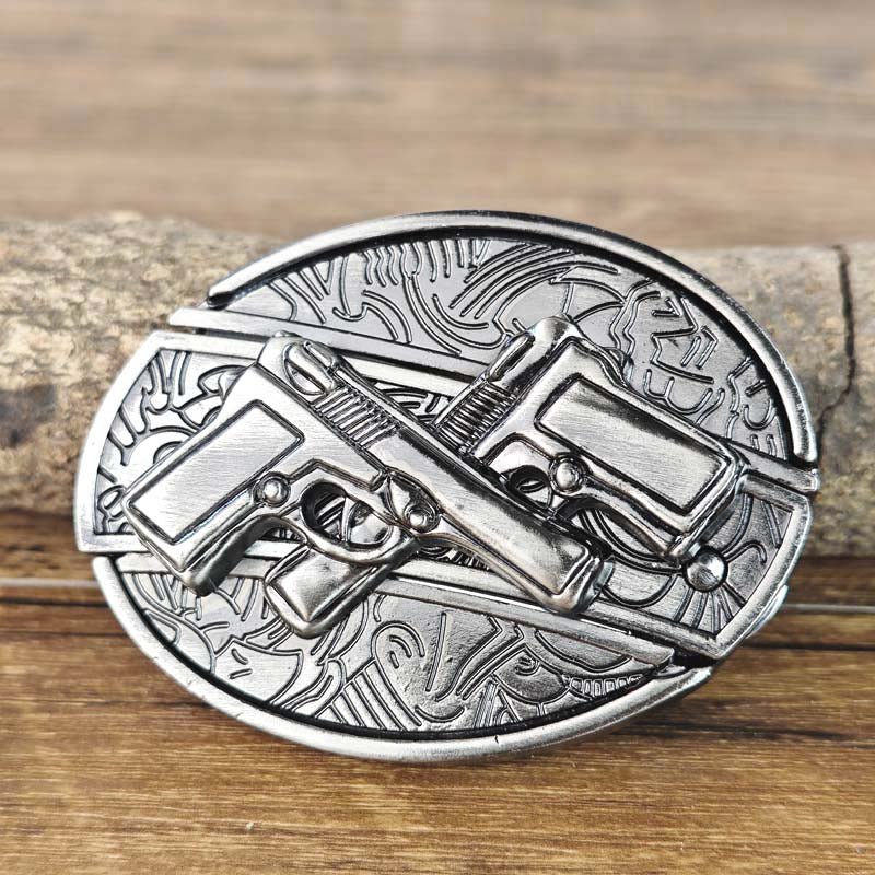 Metal Oval Cowboys Belt Buckle – Western Style Durable & Decorative