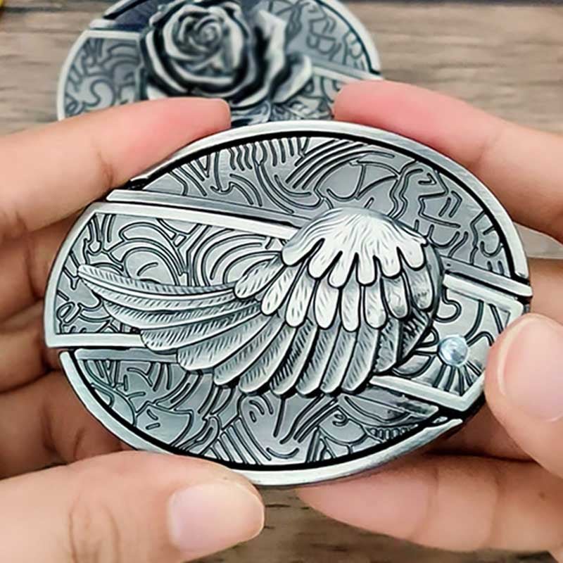 Metal Oval Cowboys Belt Buckle – Western Style Durable & Decorative