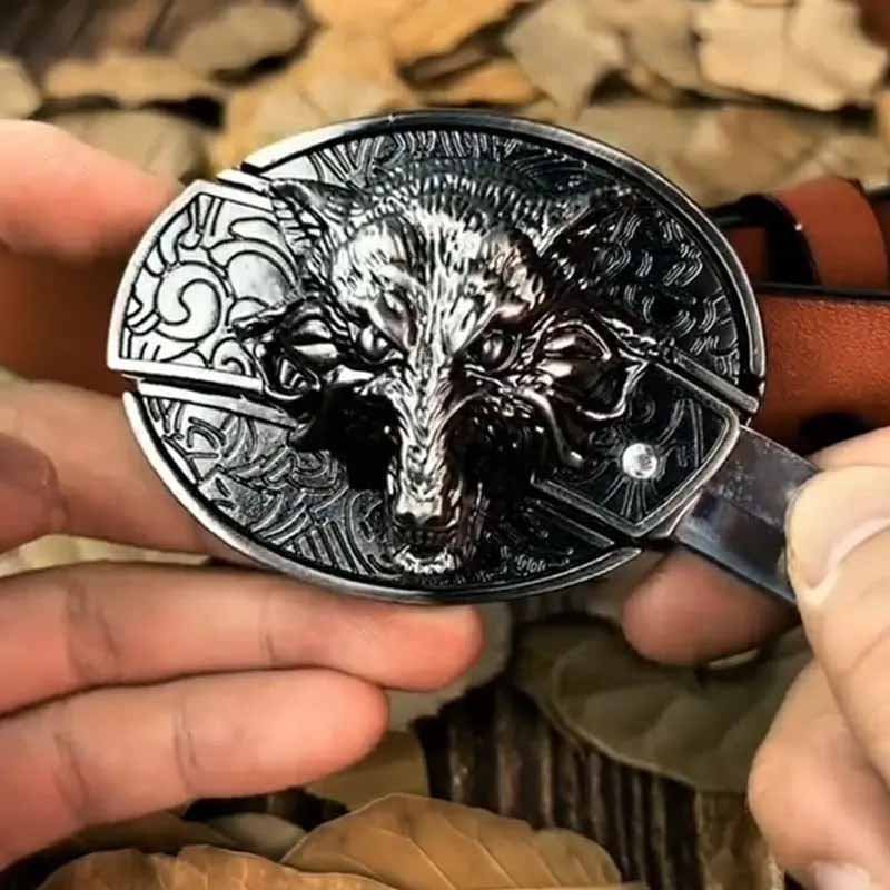 Metal Oval Cowboys Belt Buckle – Western Style Durable & Decorative