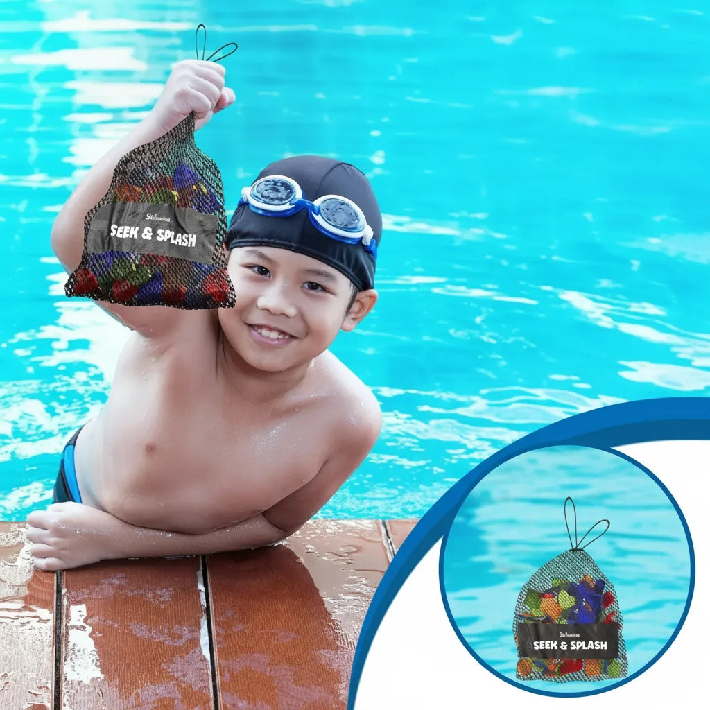 Underwater Pool Treasure Hunt Game – Waterproof Gems, Cards & Family Fun
