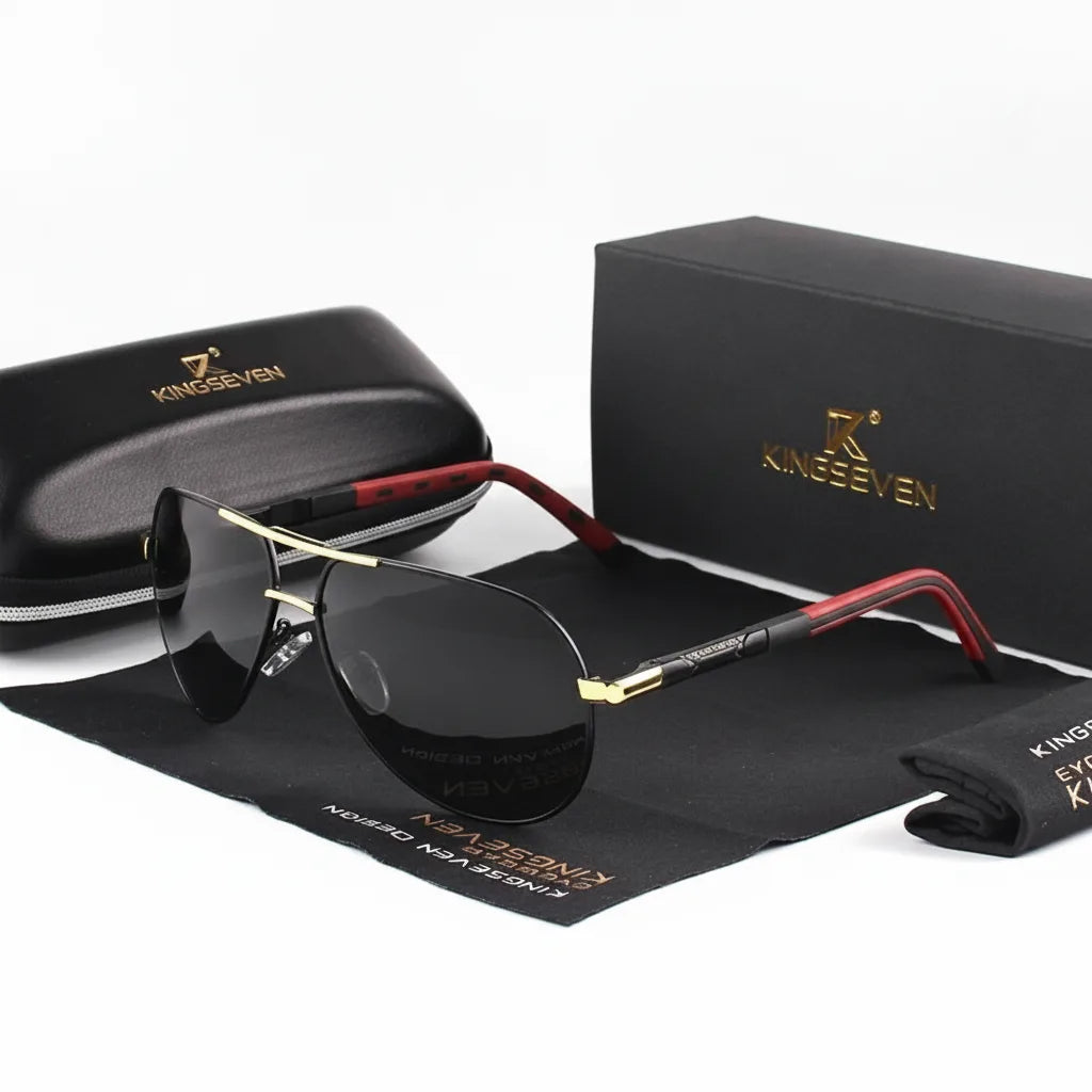Men's Polarized Sunglasses - Vintage Style with UV400 Protection