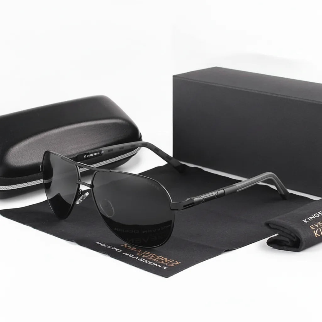 Men's Polarized Sunglasses - Vintage Style with UV400 Protection