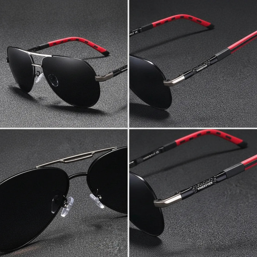 Men's Polarized Sunglasses - Vintage Style with UV400 Protection