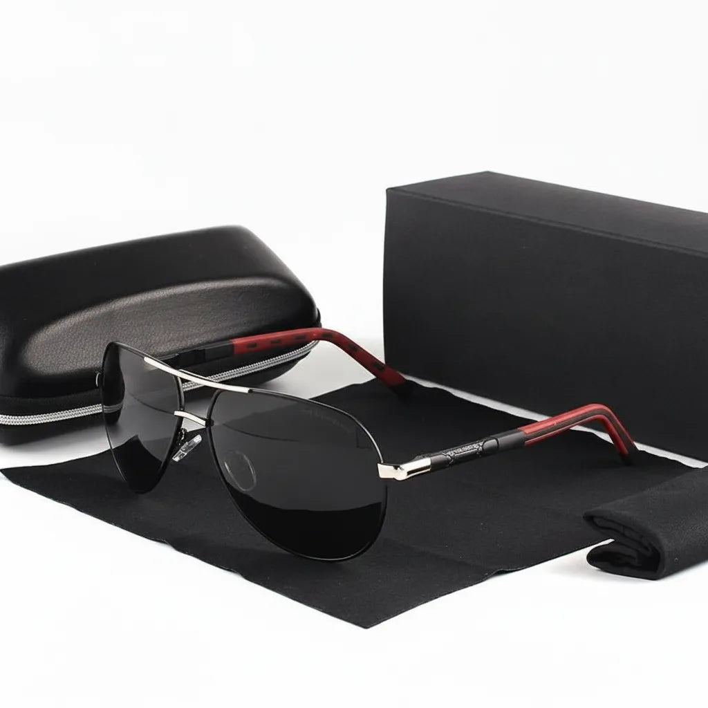 Men's Polarized Sunglasses - Vintage Style with UV400 Protection