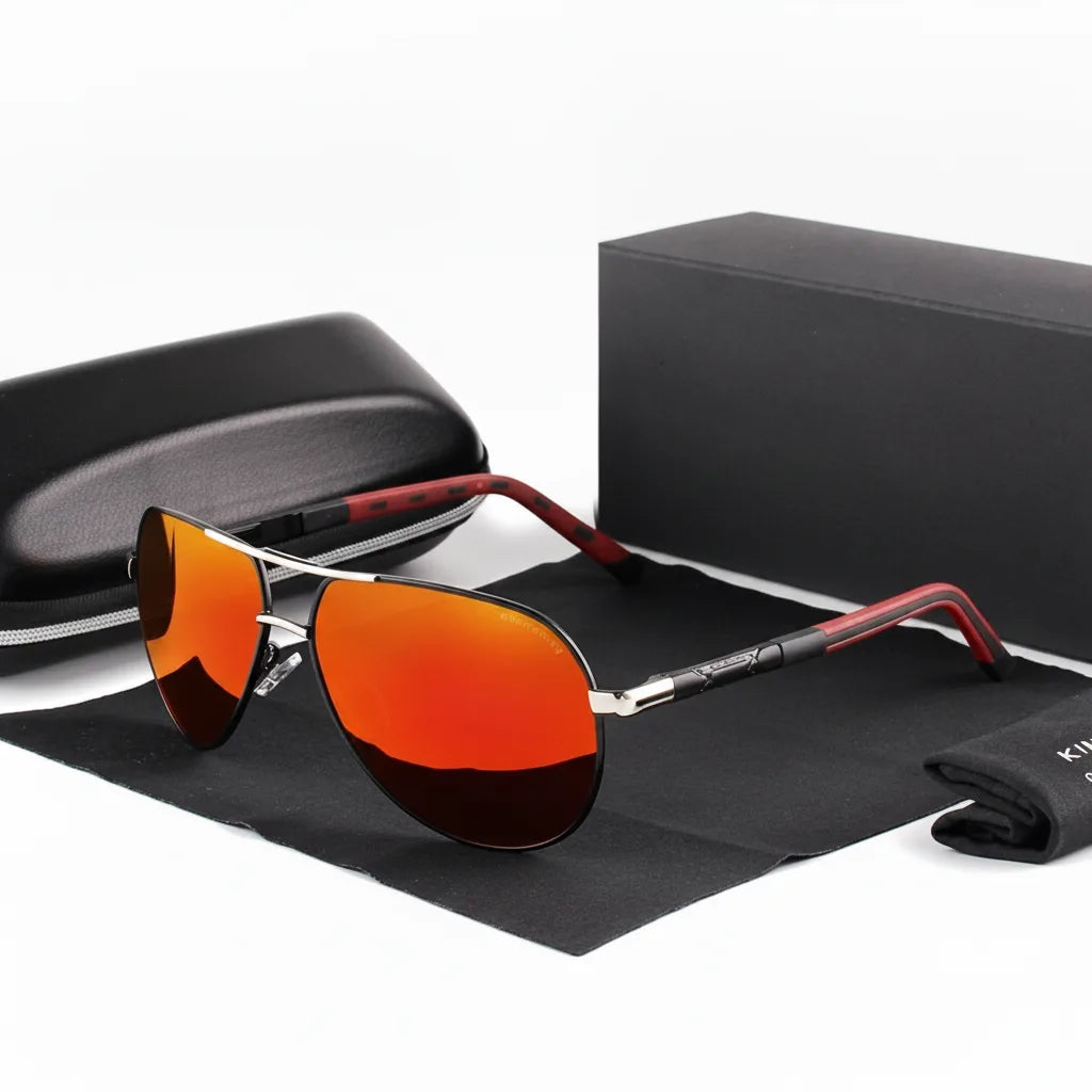Men's Polarized Sunglasses - Vintage Style with UV400 Protection