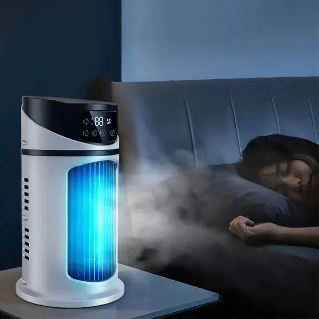 Compact Evaporative Air Cooler Fan - Portable Personal Air Conditioner