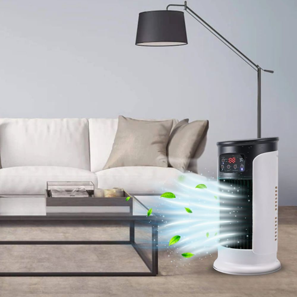 Portable Tower Fan Air Cooler - Remote Control & Oscillating Cooling Fan