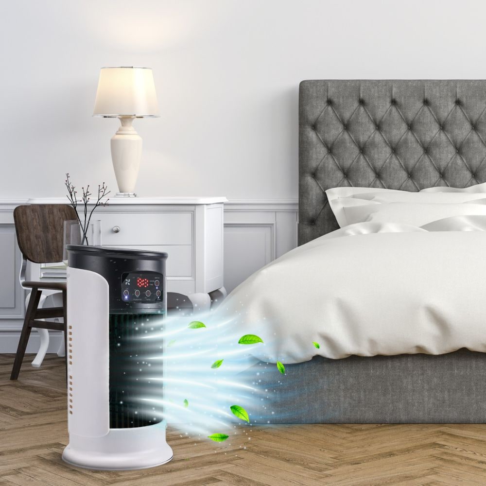 Portable Tower Fan Air Cooler - Remote Control & Oscillating Cooling Fan