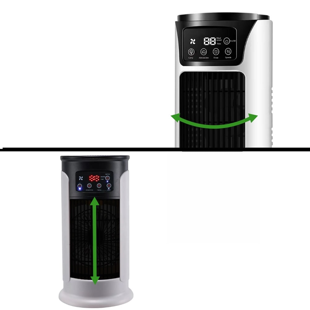Portable Tower Fan Air Cooler - Remote Control & Oscillating Cooling Fan