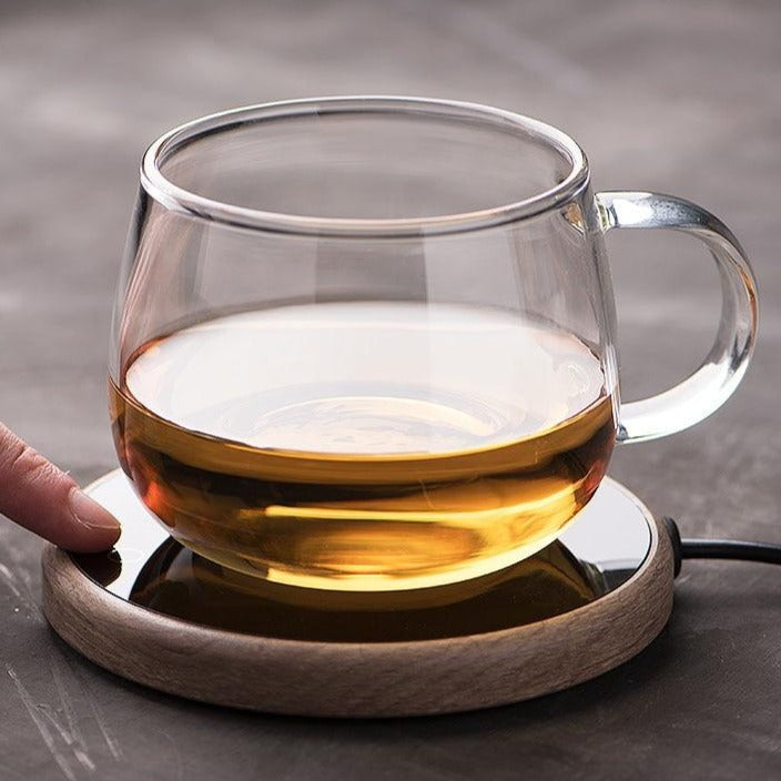Ceramic Mug Warmer Coaster – Smart Elegant Electric Temperature Control