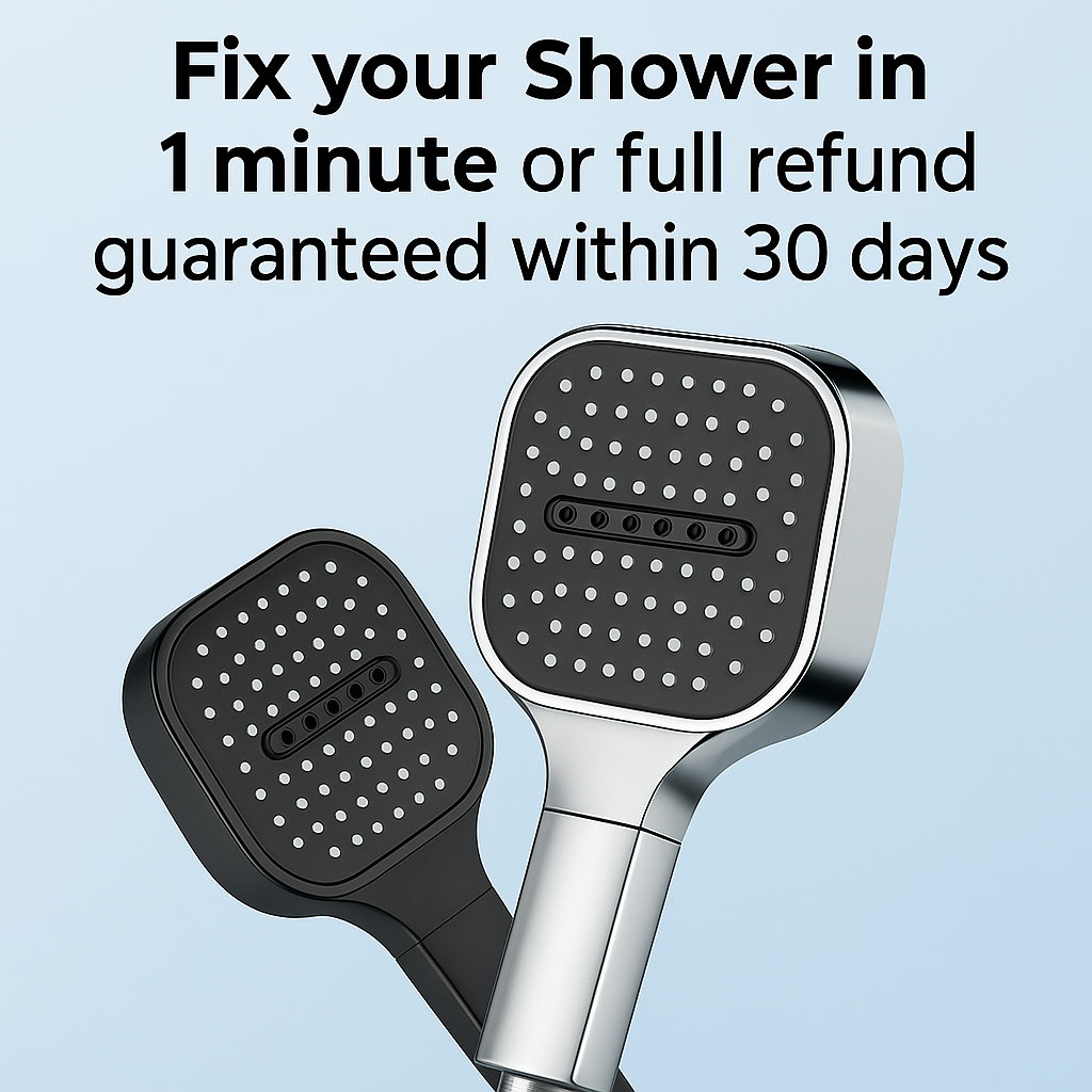 High-Pressure Shower Head – Turbo Boost Technology & Water Filtration