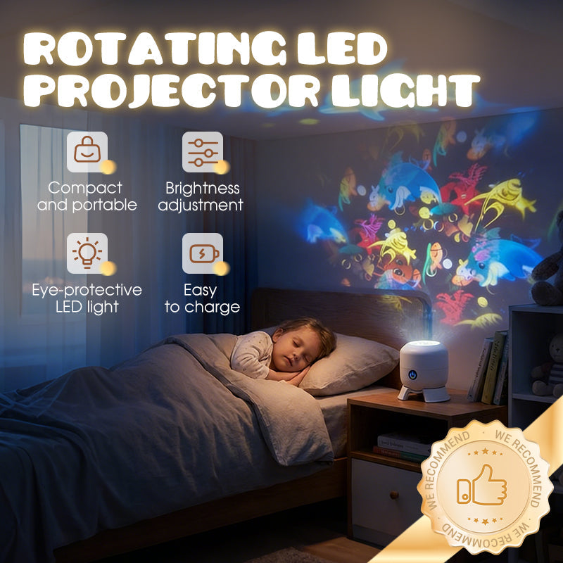 Rotating LED Projector Light – Christmas, Snowflake & Ocean Effects