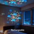 Rotating LED Projector Light Christmas Snowflake Ocean Effects