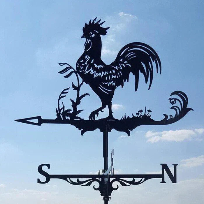 Witch Weathervane - Decorative Halloween Garden Wind Indicator