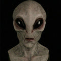 Full head alien costume mask with hand-painted latex silicone finish