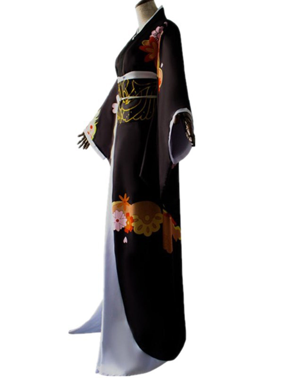 Women’s Layered Black Kimono-Style Costume